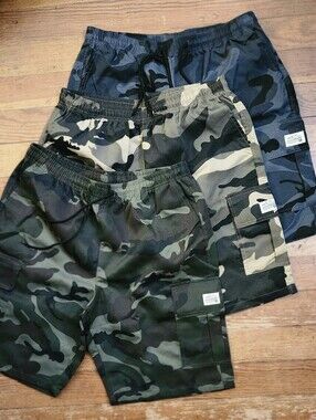 Mens Camo Shorts 3 Pack